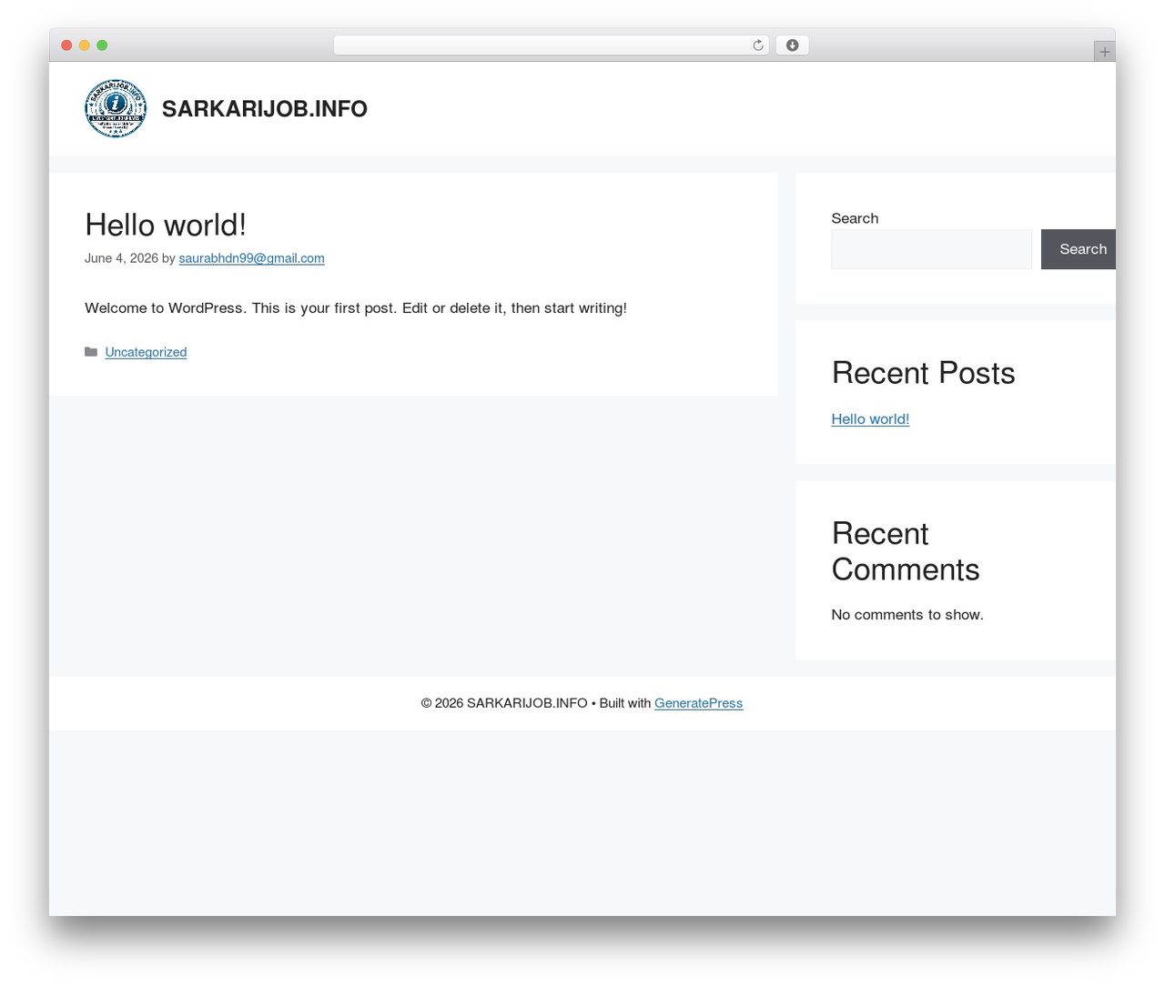 GeneratePress theme WordPress - sarkarijob.info GeneratePress theme WordPress - sarkarijob.info