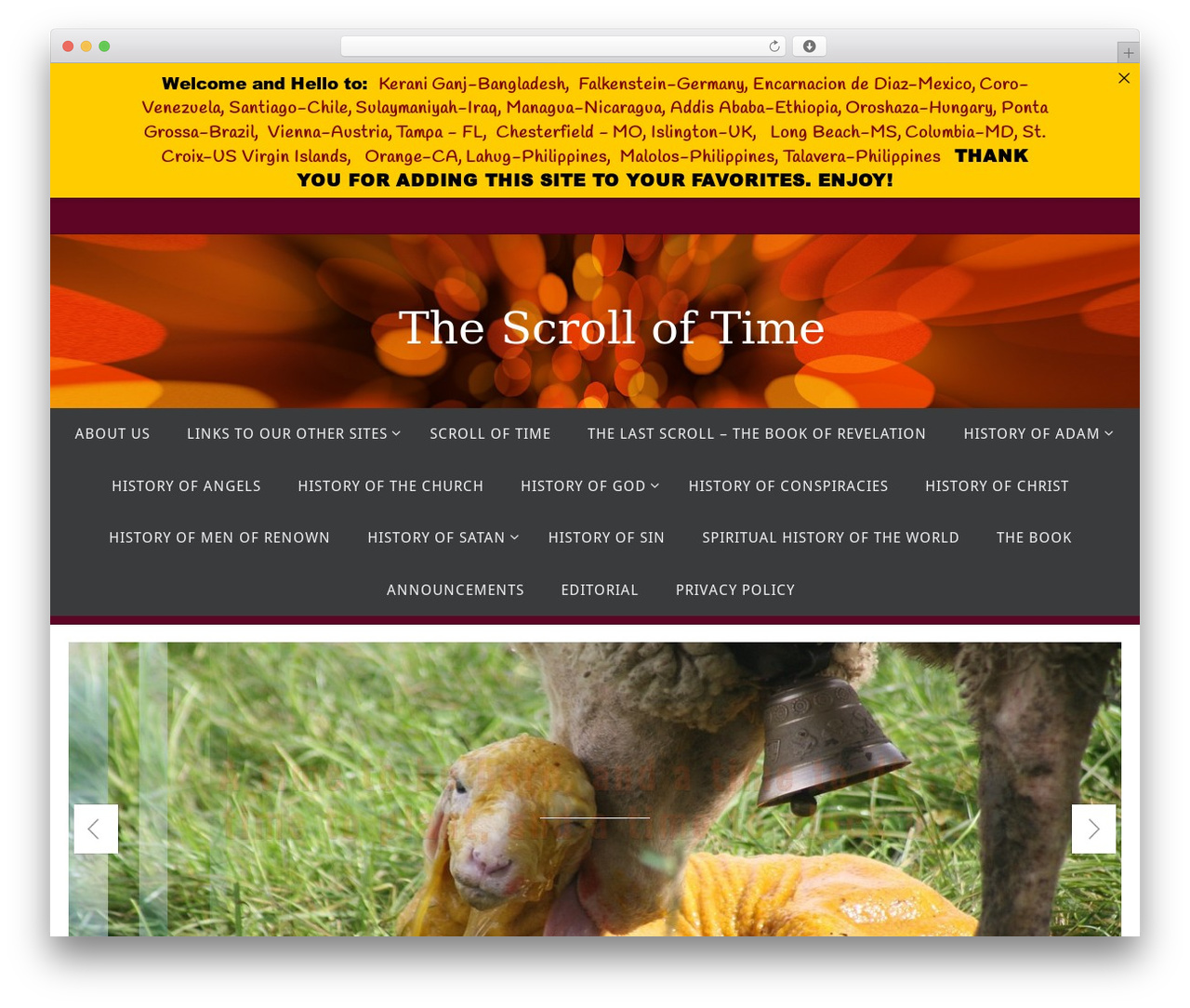 Nirvana WordPress theme - thescrolloftime.com Nirvana WordPress theme - thescrolloftime.com