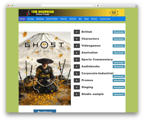 Responsive Pro WP theme - tombrom.com
