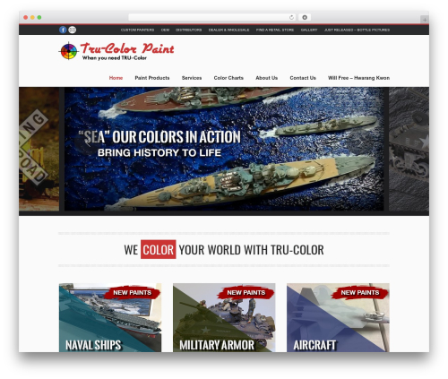 Rock Palace WordPress theme - trucolorpaint.com