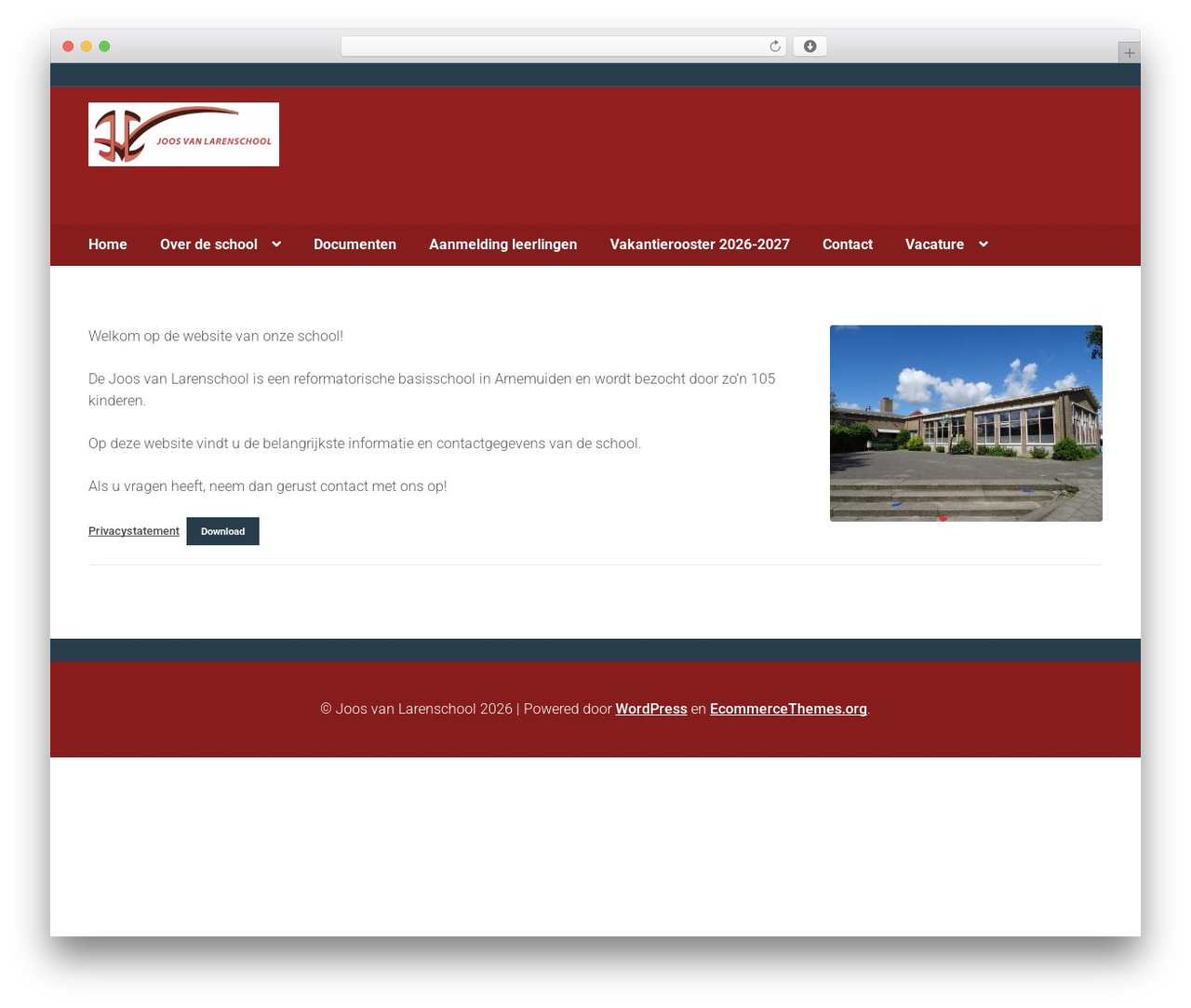 Storefront WordPress store theme - joosvanlarenschool.nl