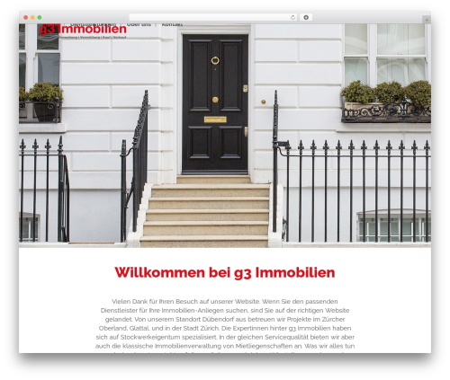 Total theme WordPress - g3immobilien.ch