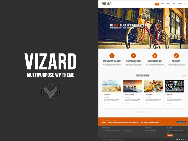 Vizard ChildTheme premium WordPress theme by VibeThemes