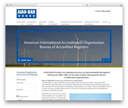 WordPress AID WordPress theme - aiao-bar.org