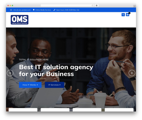 WordPress website theme Techno - oms-product.com