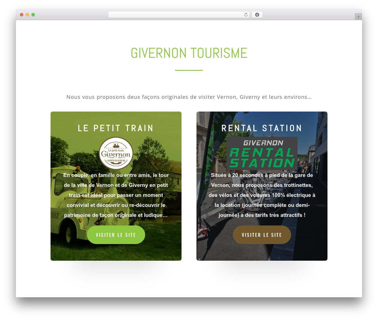 Divi WordPress theme - givernon.fr