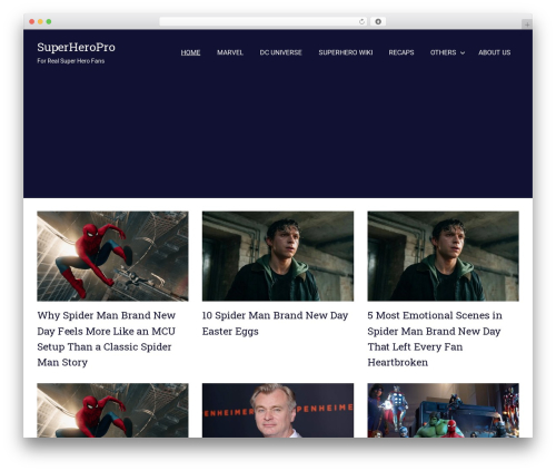 Gridbox WordPress theme - superheropro.com Gridbox WordPress theme - superheropro.com