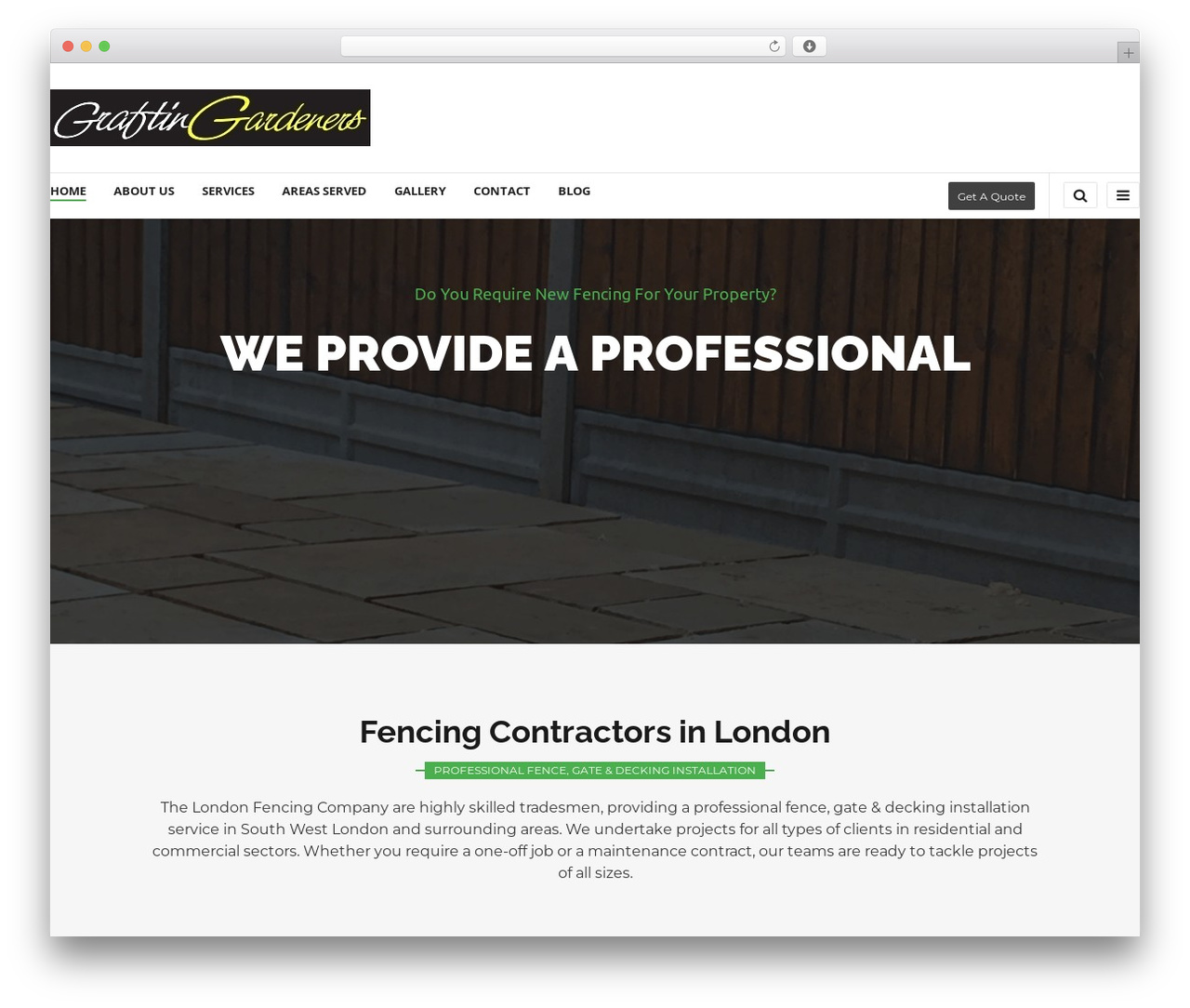 HELMETS WordPress theme - londonfencingcompany.com
