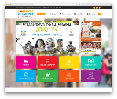 Mall WordPress theme - comerciovillanueva.com