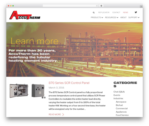 Site customizations WordPress plugin - accutherm.com/blog