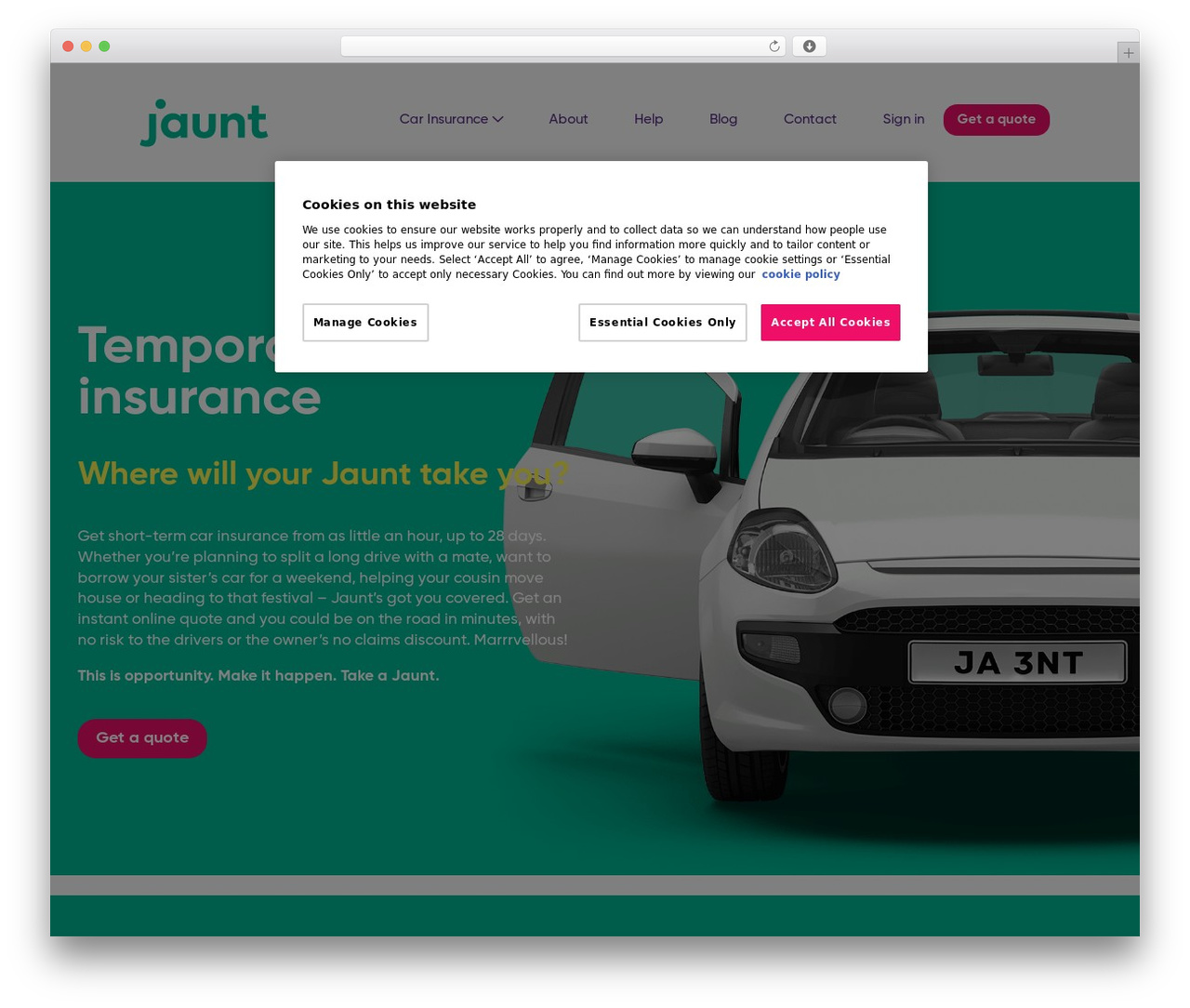Speed Theme WordPress theme - jaunt.co.uk