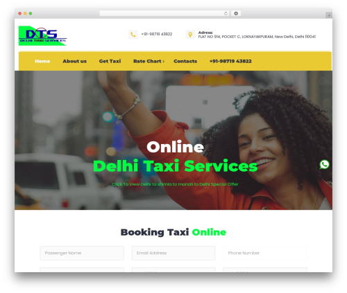 Triada WordPress theme - delhitaxiservices.in