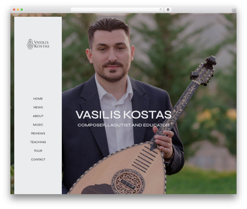 WordPress theme Micdrop - vasiliskostasmusic.com