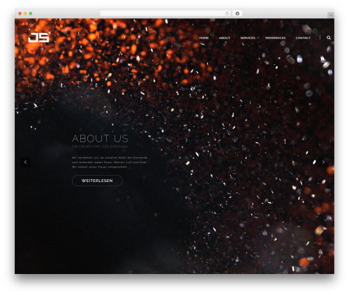 WordPress theme Pheromone - js-creative-services.com
