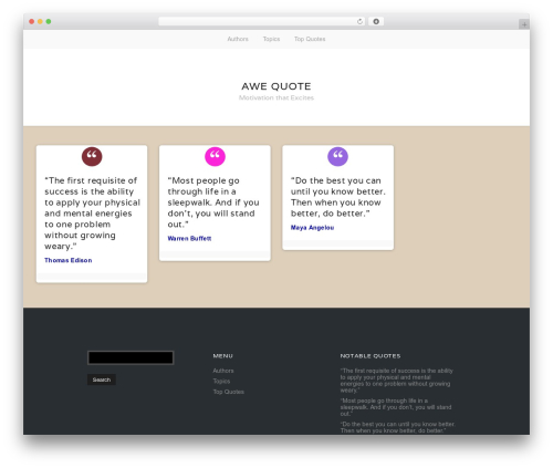 WordPress theme Stacker Lite - awequote.com