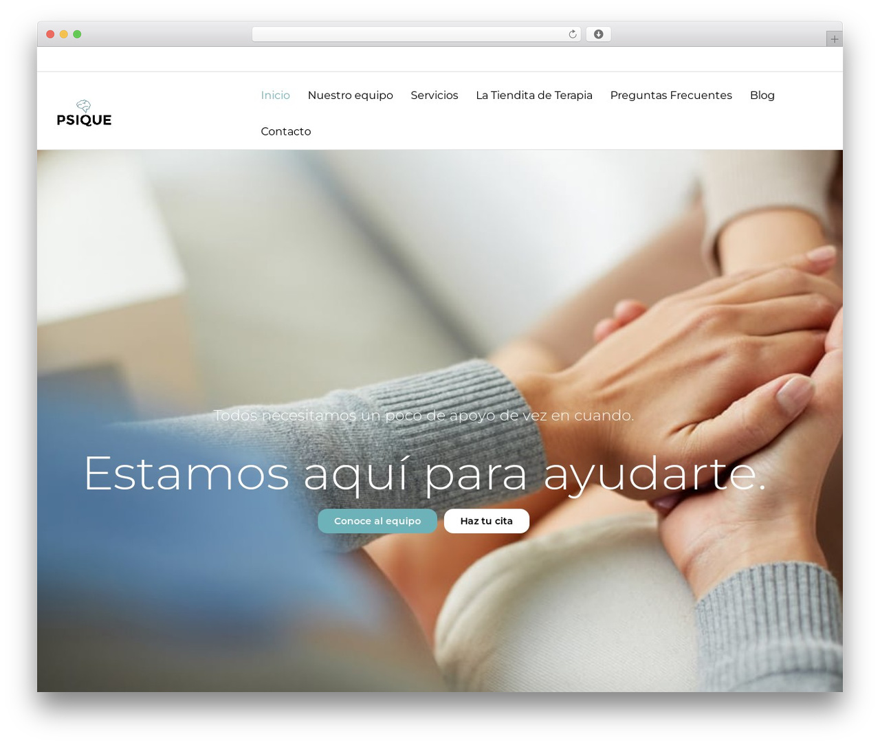 evolve free WP theme - psiqueguatemala.com
