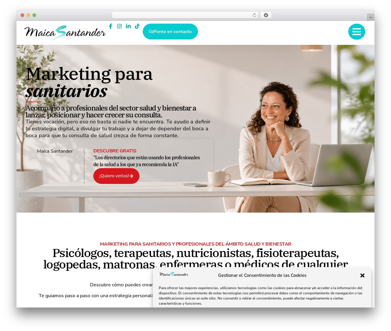 Hello Elementor theme WordPress - maicasantander.com