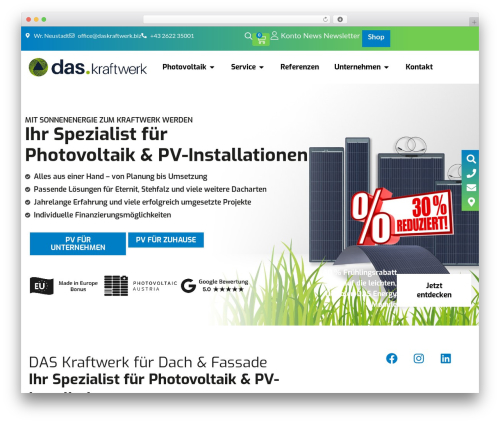 B2b market WordPress plugin - daskraftwerk-pv.com