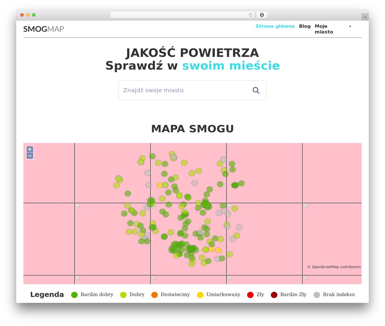 WordPress theme Proformat - smogmap.pl