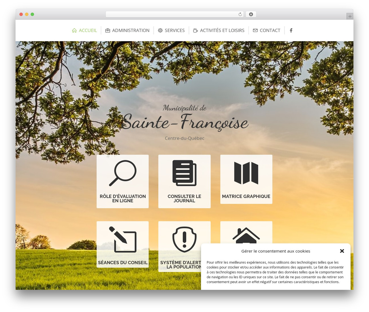 WordPress theme Divi - ste-francoise.com