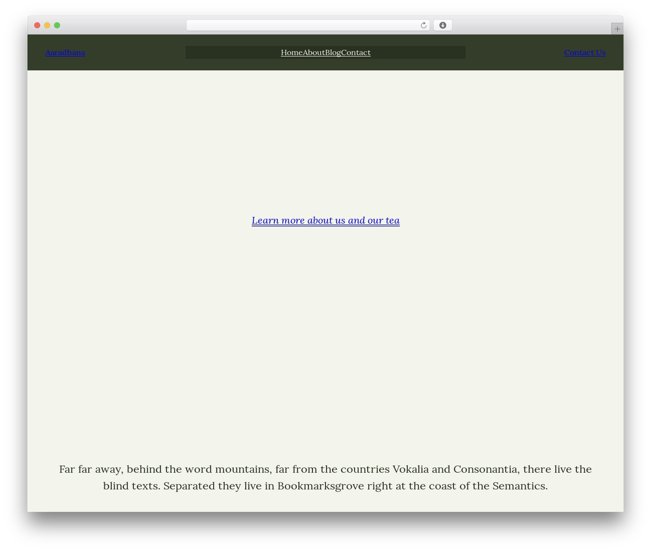 WordPress theme Elyn - aaradhana.net
