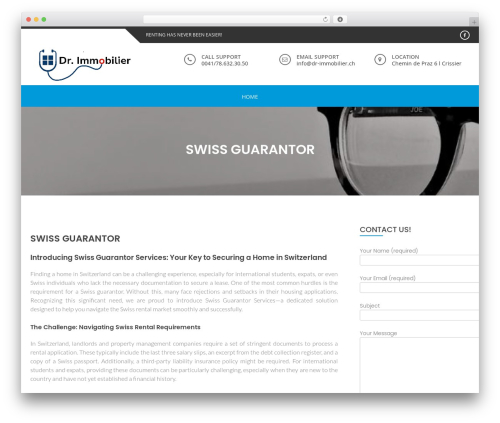 WordPress theme Enlighten Pro - swiss-guarantor.ch