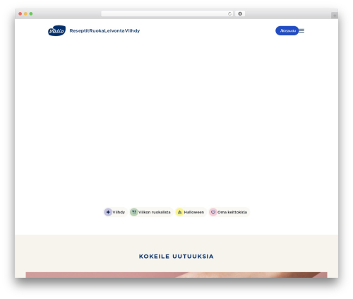 WordPress theme Valio Base Theme - www.valio.fi