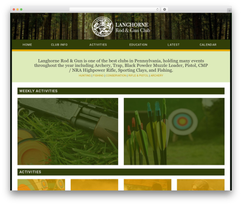 wp-bootstrap WordPress website theme - langhornerodandgun.com