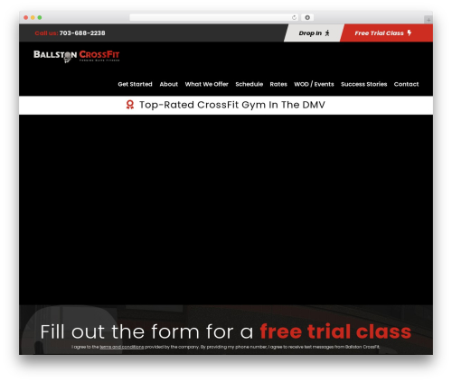 Zyth fitness WordPress theme - ballstoncrossfit.com
