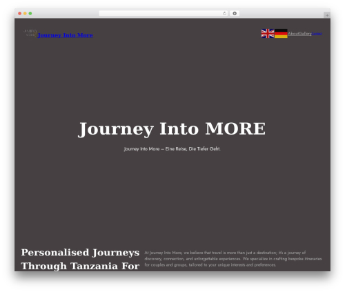 Circle Photography WordPress theme - journeyintomore.life