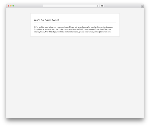 WP Maintenance Mode & Site Under Construction (wp-maintenance-mode-site-under-construction) free WordPress plugin - smarystottenham.org