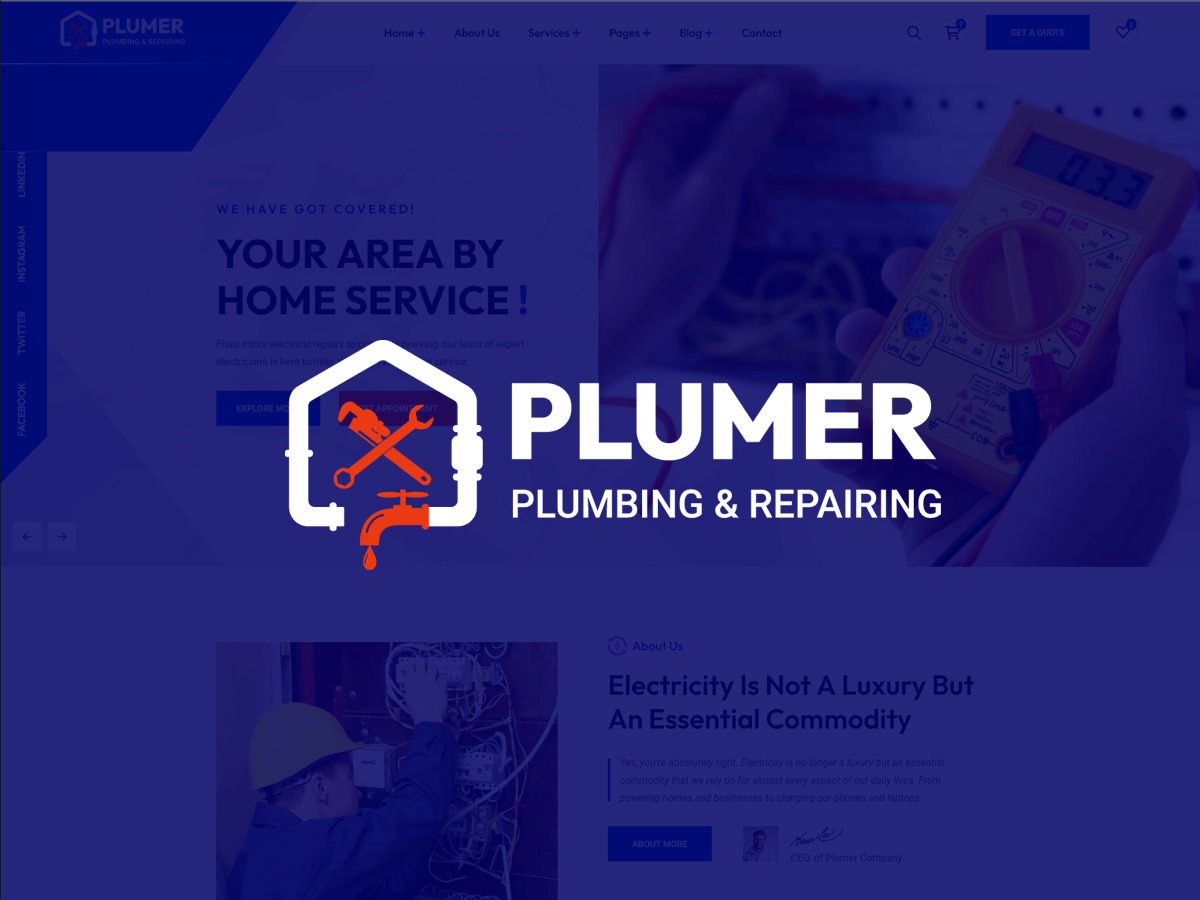 Plumer WordPress theme Plumer WordPress theme