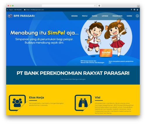 WordPress theme Compro - bprparasari.co.id