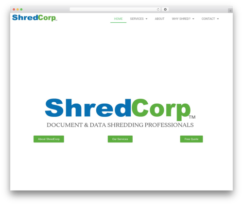 WordPress theme Hello Elementor - shredcorp.com