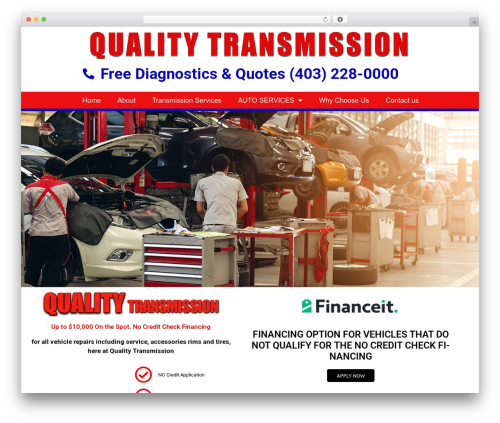 Best WordPress theme WheelMasters - qualitytransmission.com