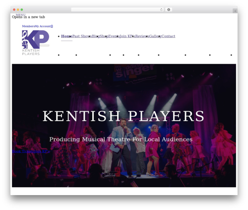 Bricks business WordPress theme - kentishplayers.com