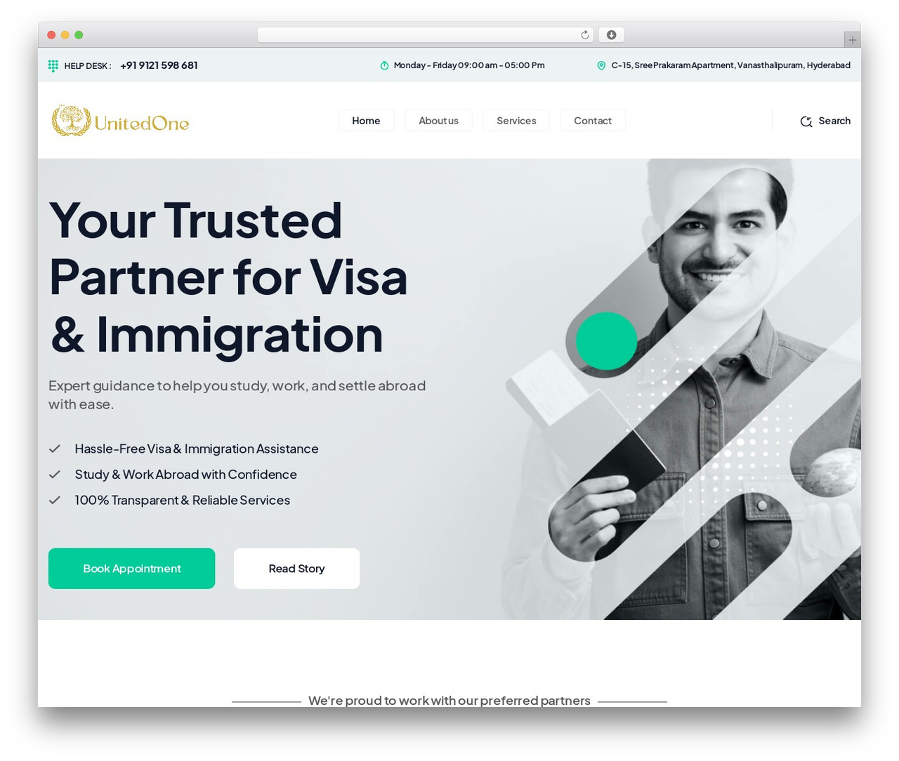Evisa WordPress theme - theunitedone.com