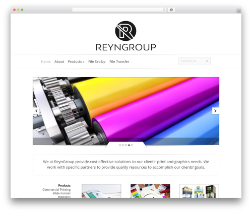 Evolution WordPress website theme - reyngroup.com