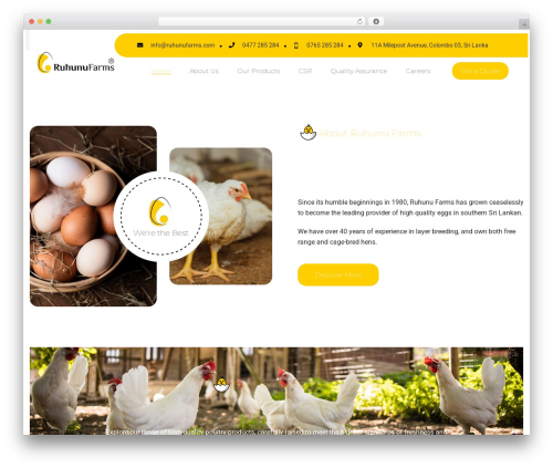 Bravis theme core WordPress plugin - ruhunufarms.com