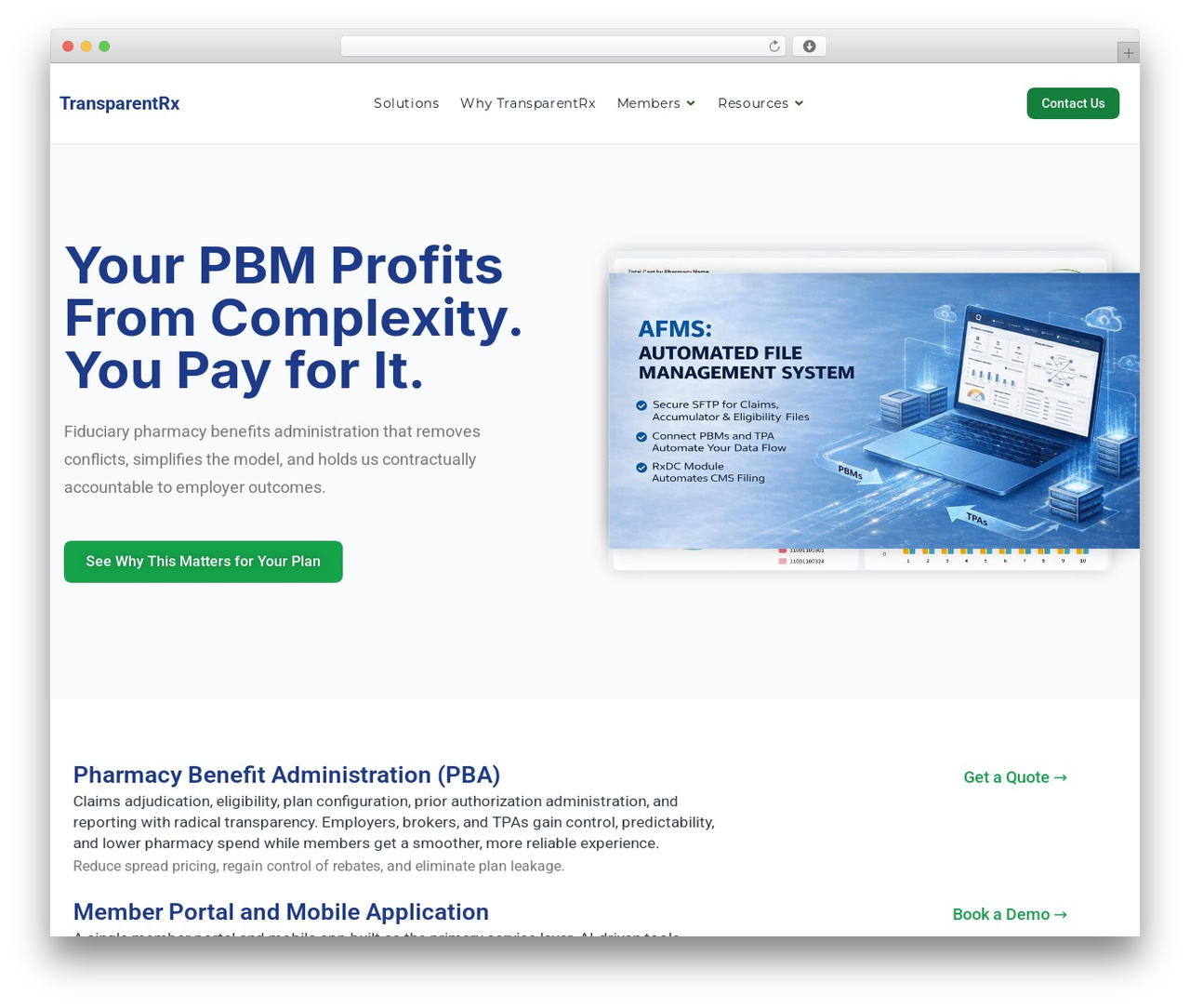 OceanWP theme WordPress - transparentrx.com