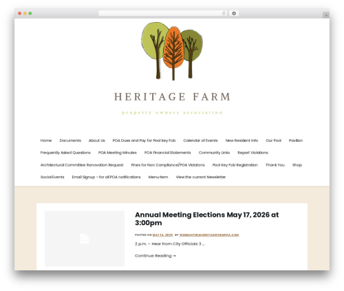 WordPress theme Amazorize - heritagefarmpoa.com