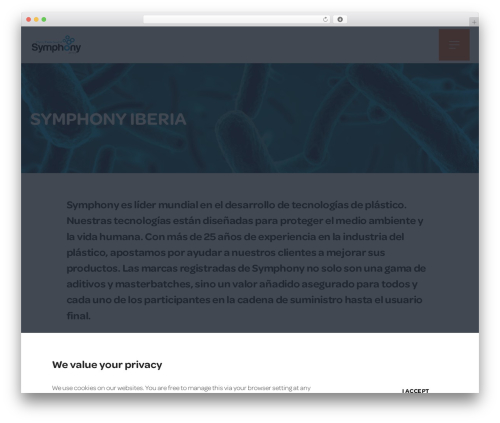 WordPress theme BFI WordPress Theme - symphonyiberia.com