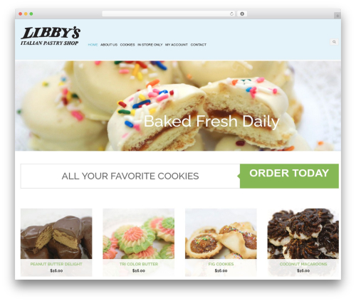 Blaszok WordPress theme design - libbyscookies.com