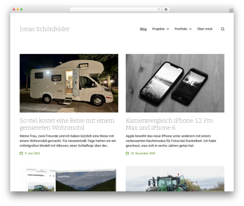 Chaplin WordPress theme - jonas-schoenfelder.de