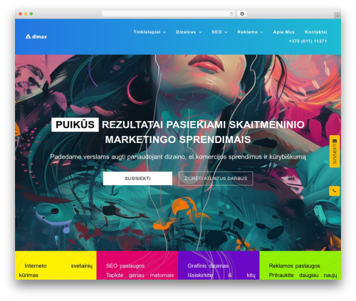 Supra WordPress theme - dimax.lt
