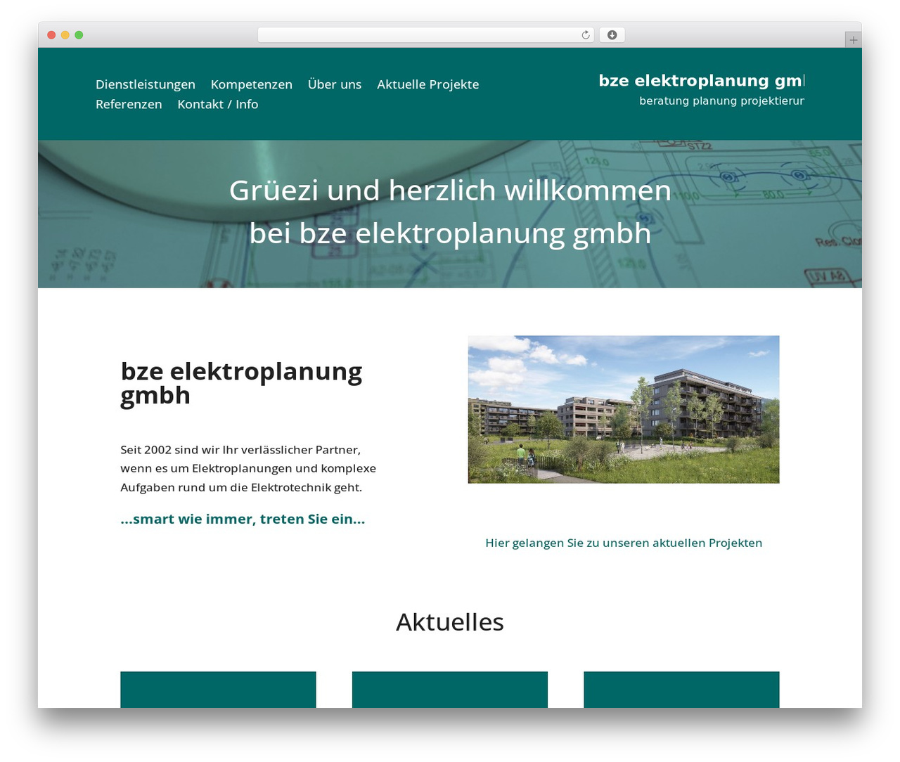Theme WordPress Divi - bze-elektroplanung.ch