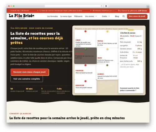 WordPress theme GeneratePress - lapatebrisee.fr