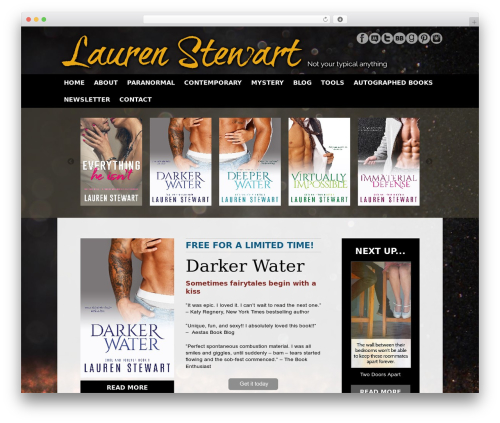 WP theme Fixed Width Theme 7.0 (Fixed Width) - laurenstewartauthor.com