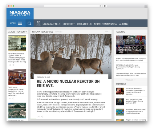 Engine theme WordPress - niagaranewssource.com