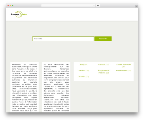 generic-site theme WordPress - annuaire-cuisine.com